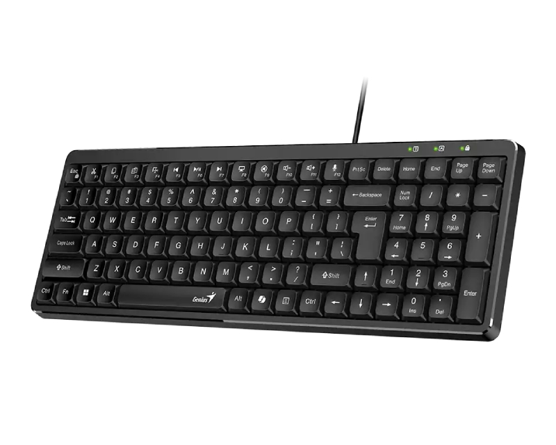 LuxeMate 120 USB US slim crna tastatura