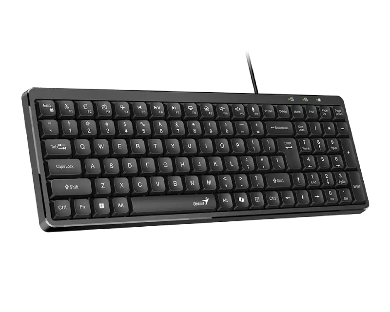 LuxeMate 120 USB US slim crna tastatura