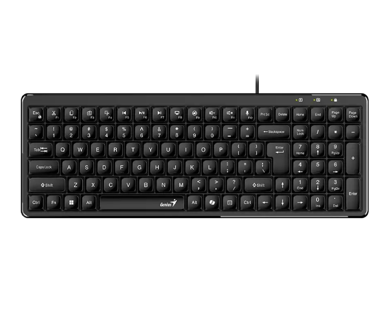 LuxeMate 120 USB US slim crna tastatura