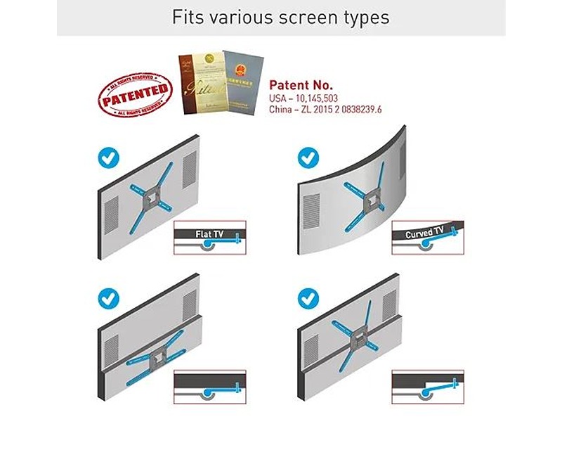 BM464XL LCD TV zglobni zidni nosač od 13 do 86 inča
