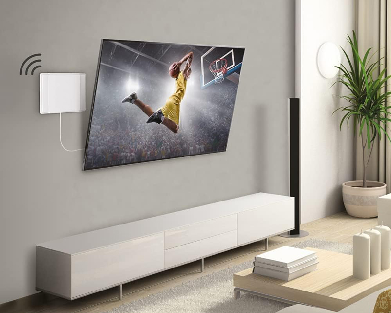 AF40P.W Indoor HDTV Flat TV Antenna 65 km