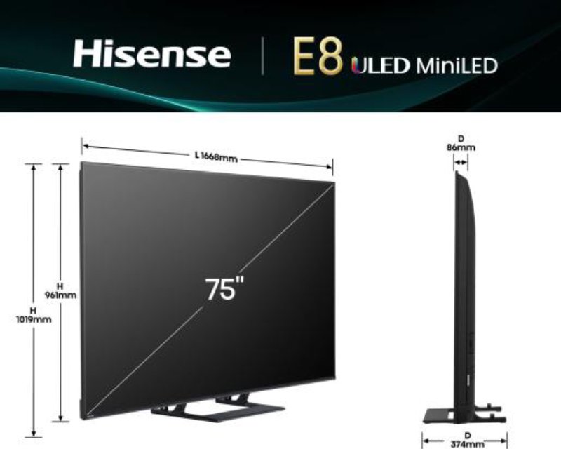 75 inča 75E8Q Mini-LED 4K UHD Smart TV