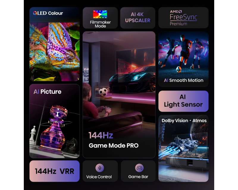 Hisense 75E7Q PRO Smart TV 75" 4K Ultra HD QLED