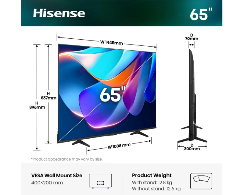 65 inča 65A6S 4K UHD LED Smart TV