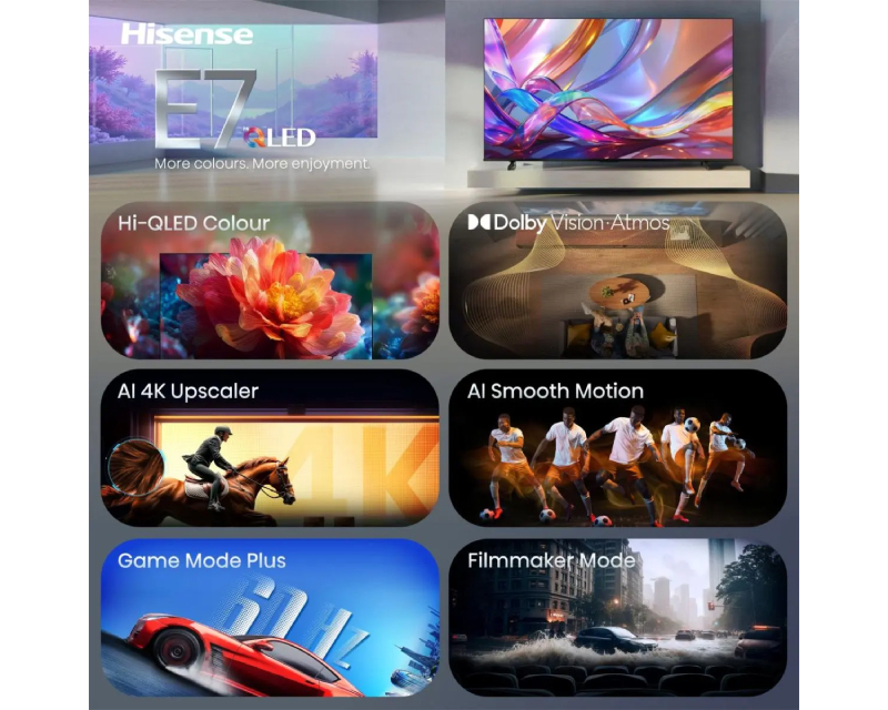 43 inča 43E7S Hi-QLED 4K UHD Smart TV