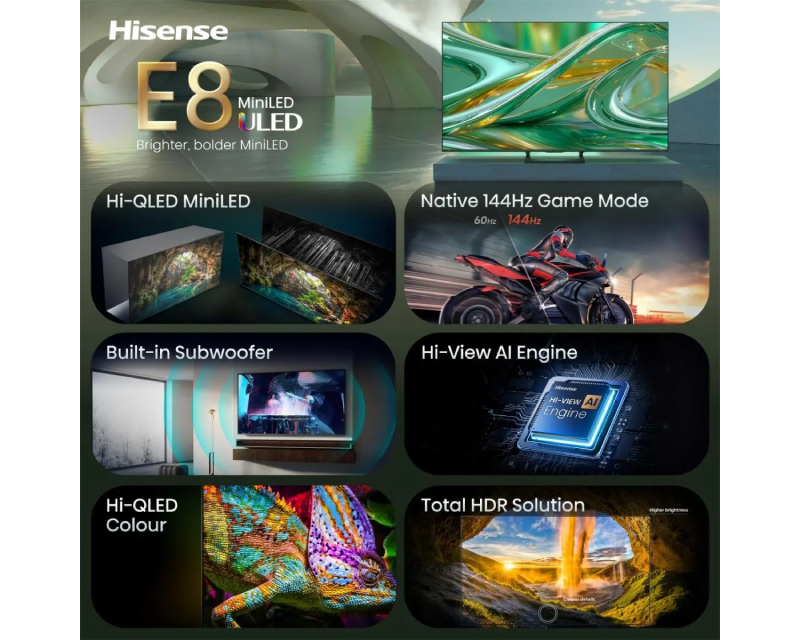 75 inča 75E8S Mini-LED 4K UHD Smart TV