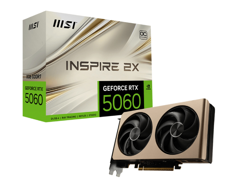 MSI GeForce RTX 5060 8G INSPIRE 2X OC grafička karta