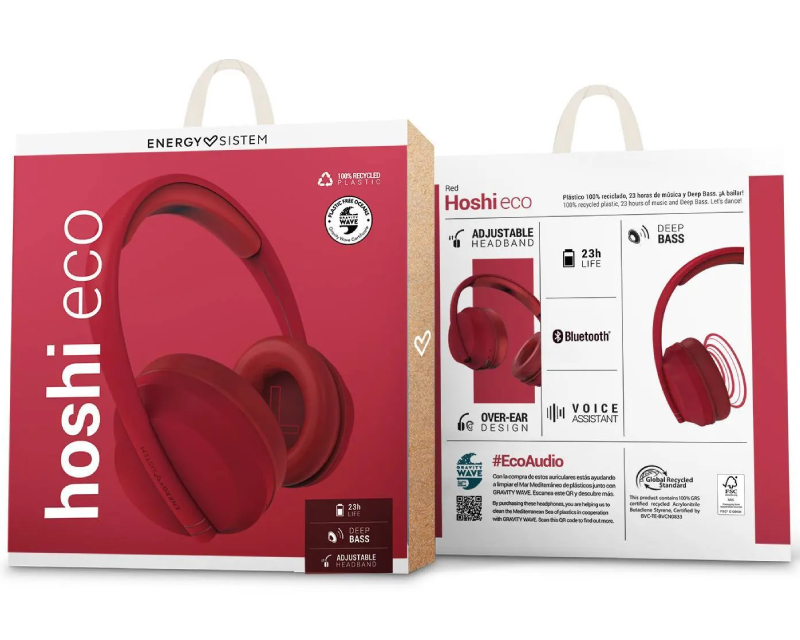 Energy Sistem Hoshi ECO Bluetooth slušalice crvene