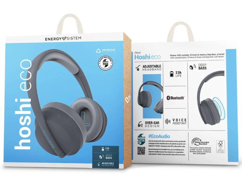 Hoshi ECO Cloud Bluetooth slušalice sa mikrofonom sive (M45756)