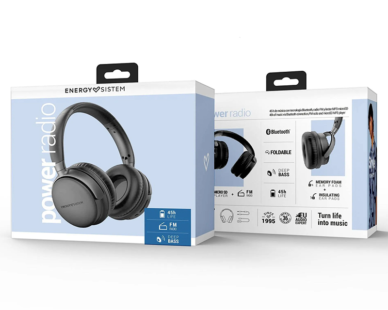 Power Radio Space Bluetooth slušalice crne (M45531)