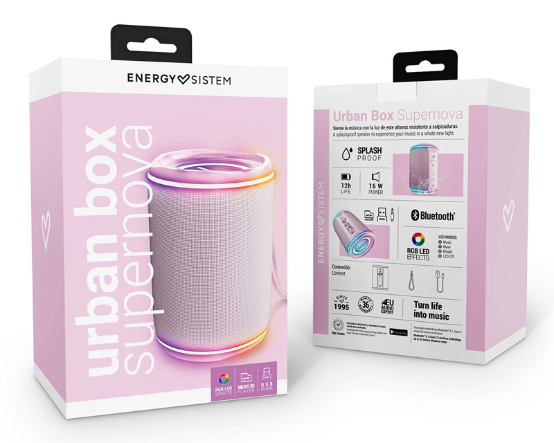 Urban Box Pink Supernova portable zvučnik roze M45494
