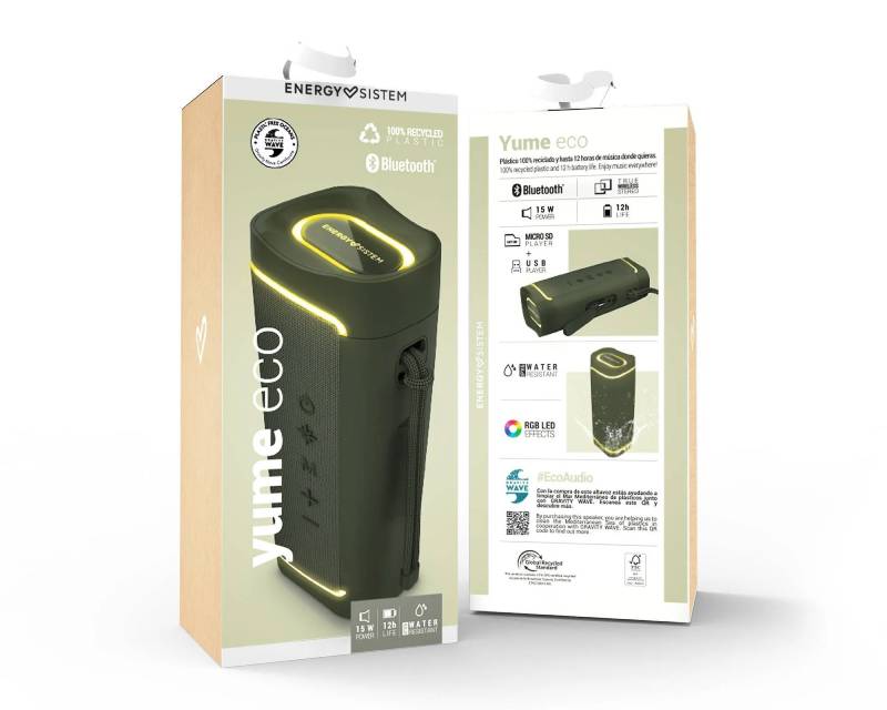 Yume ECO Green Bluetooth zvučnik zeleni
