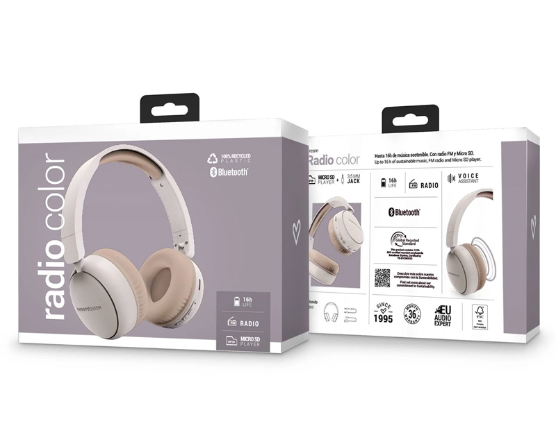 Energy Sistem Radio Color krem bežične slušalice