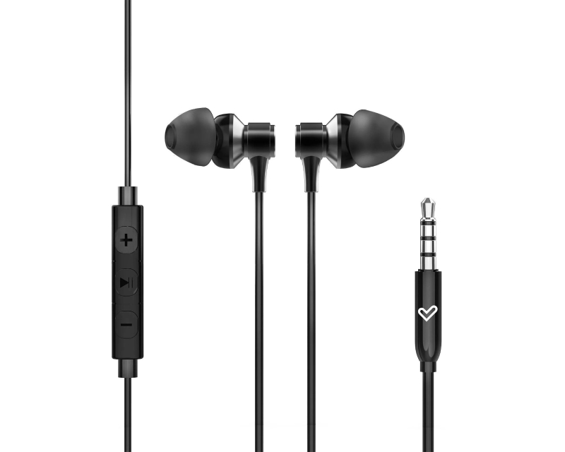 Metallized Black slušalice sa mikrofonom crne (M45672)