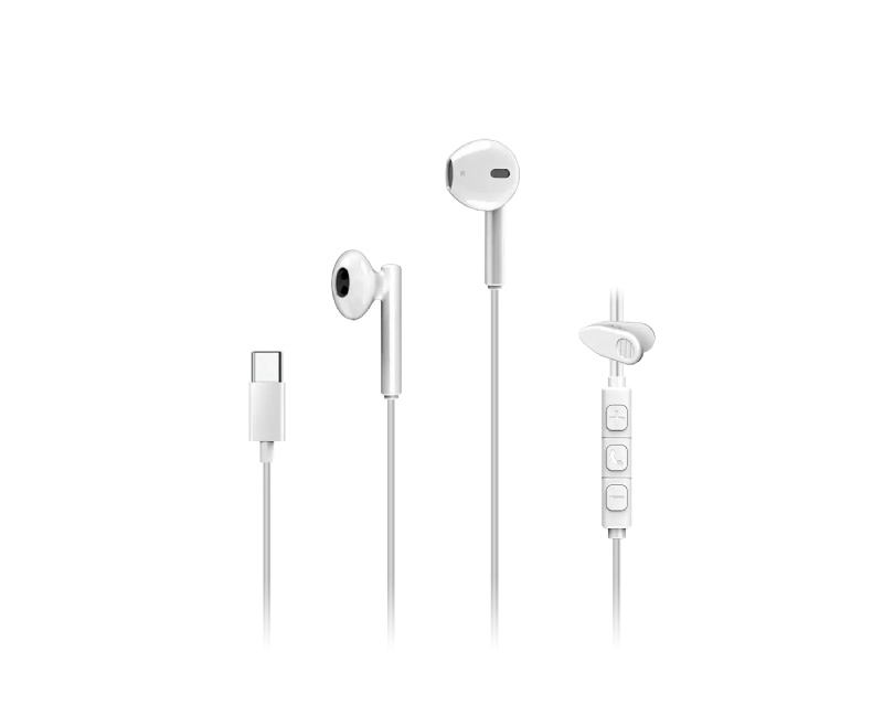 HS-M366, USB C, slušalice sa mikrofonom bele