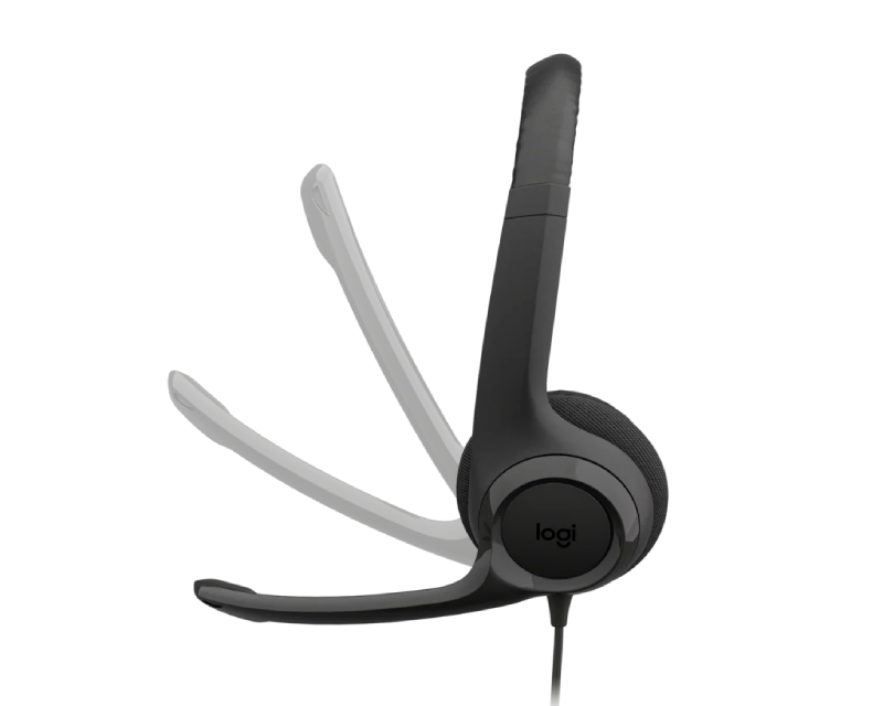H390 Stereo USB-C slušalice sa mikrofonom crne