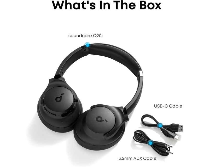 Soundcore Q20i ANC BT slušalice crne