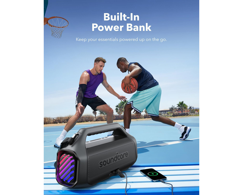 Soundcore Boom 2 Plus 140W 2.2 prenosivi bluetooth IPX7 zvučnik crni