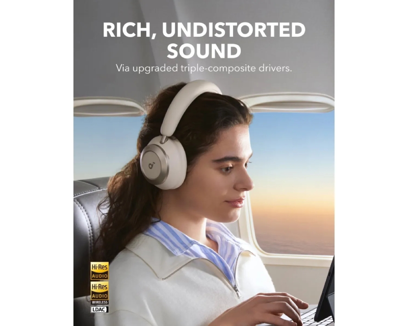 Soundcore Space One Pro ANC BT slušalice bele