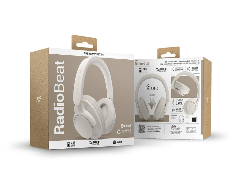 Cream RadioBeat Bluetooth slušalice krem (M45972)