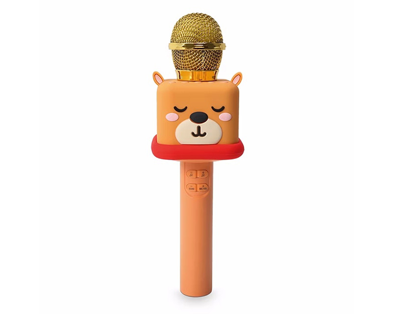 Karaoke Bluetooth Mikrofon ZX10 bež-zlatni